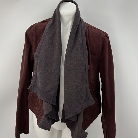 BKE large brown denim open jacket - Picture 2 of 6